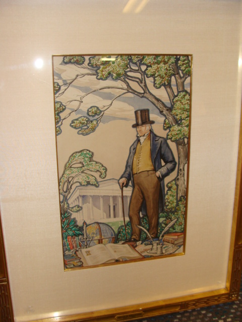 Appraisal: Arthur Meltzer Colonial illustration of a gentleman watercolor x sight