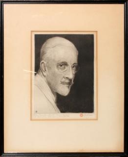 Appraisal: ETCHING C ETCHING C H L BESPECTACLED GENTLEMAN Depicting a