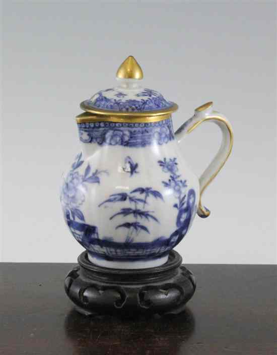 Appraisal: A Chinese blue and white cream jug and cover circa