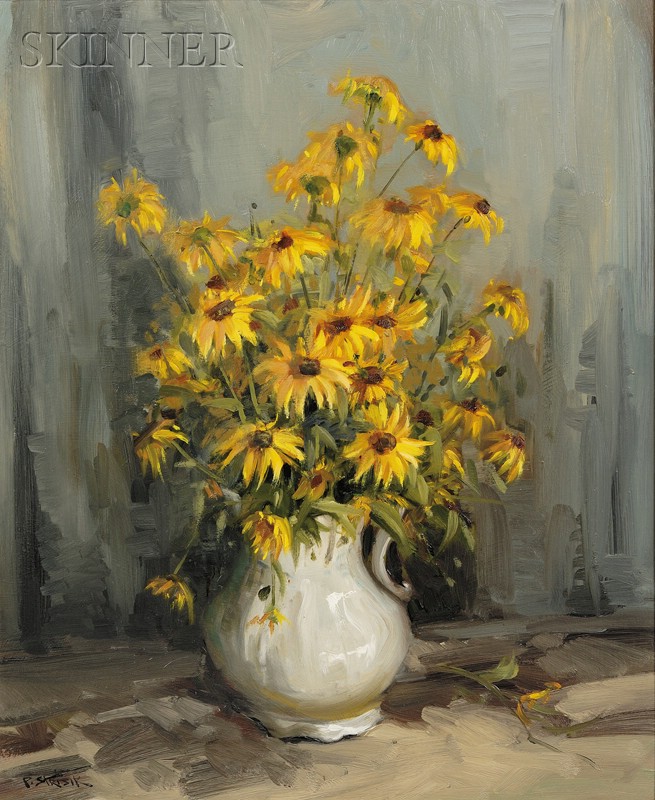 Appraisal: Paul Strisik American - Bouquet of Black Eyed Susans Signed