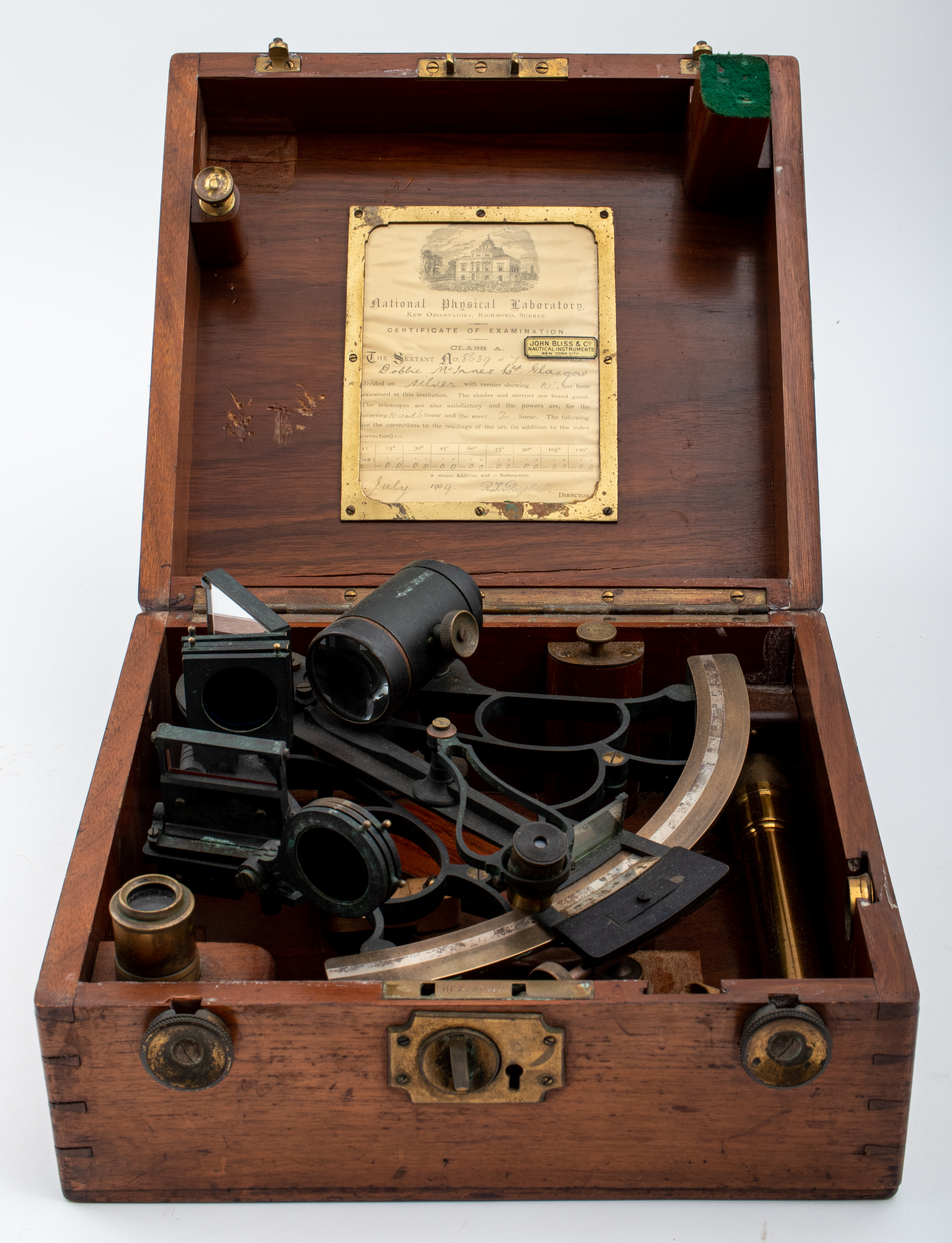 Appraisal: VICTORIAN SEXTANT BY BOBBIE MCINNES LTD OF GLASGOW Victorian sextant