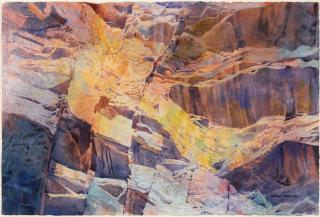 Appraisal: Merrill Mahaffey b Hard Rock watercolor on paper x inches