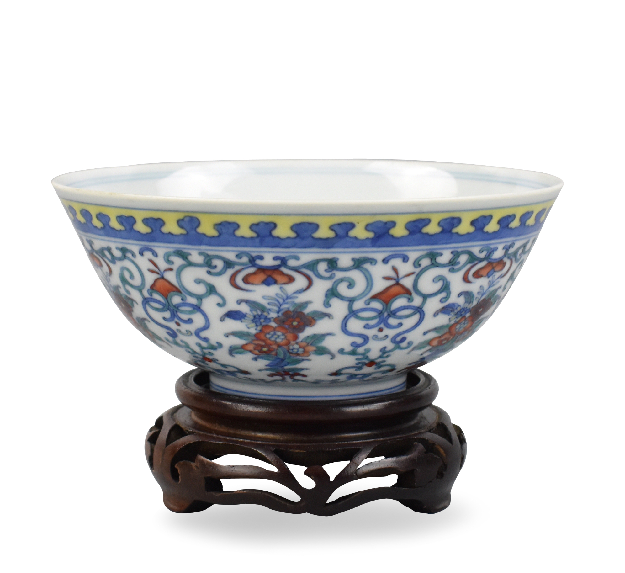 Appraisal: A Chinese Doucai floral bowl with Daoguang Mark but later