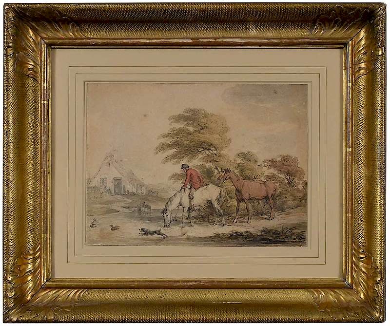 Appraisal: Attributed to George Morland British - Returning Home unsigned pen