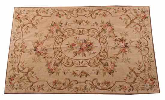 Appraisal: SAVONNERIE-STYLE NEEDLEPOINT RUG - ft in x ft in