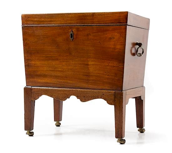 Appraisal: A George III Mahogany Cellarette Height x width x depth