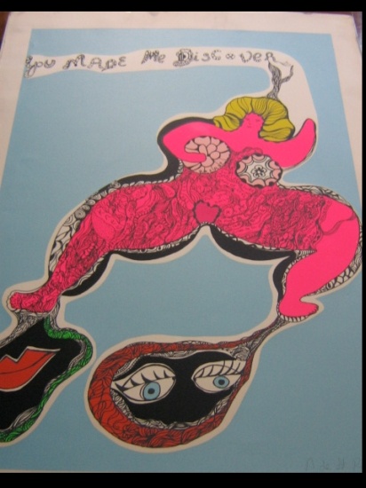 Appraisal: NIKI DE SAINT PHALLE You Made Me Discover Color screenprint