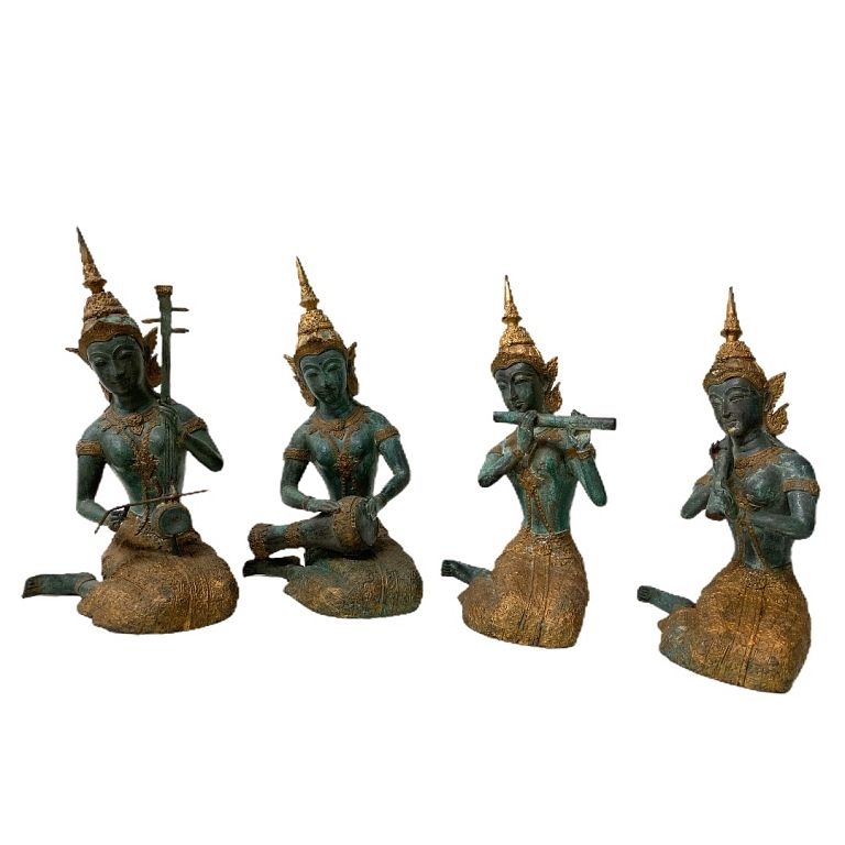 Appraisal: Collection of Thaibetian Buddha's Collection of Thaibetian Buddha's each playing