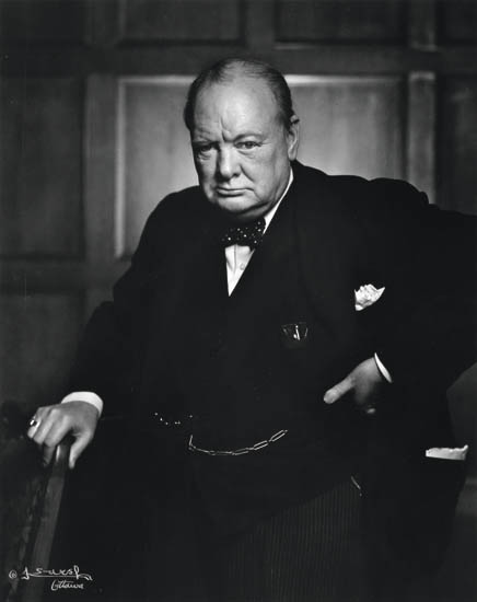 Appraisal: KARSH YOUSUF - Rt Honourable Winston Churchill Silver print x