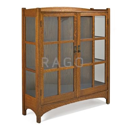 Appraisal: L J G STICKLEY Two-door china cabinet Fayetteville NY ca