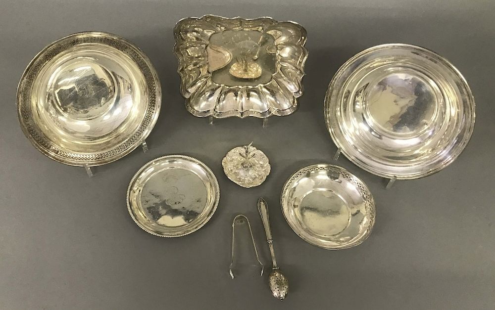 Appraisal: Sterling Silver Tableware Sterling silver tableware to include a Chippendale