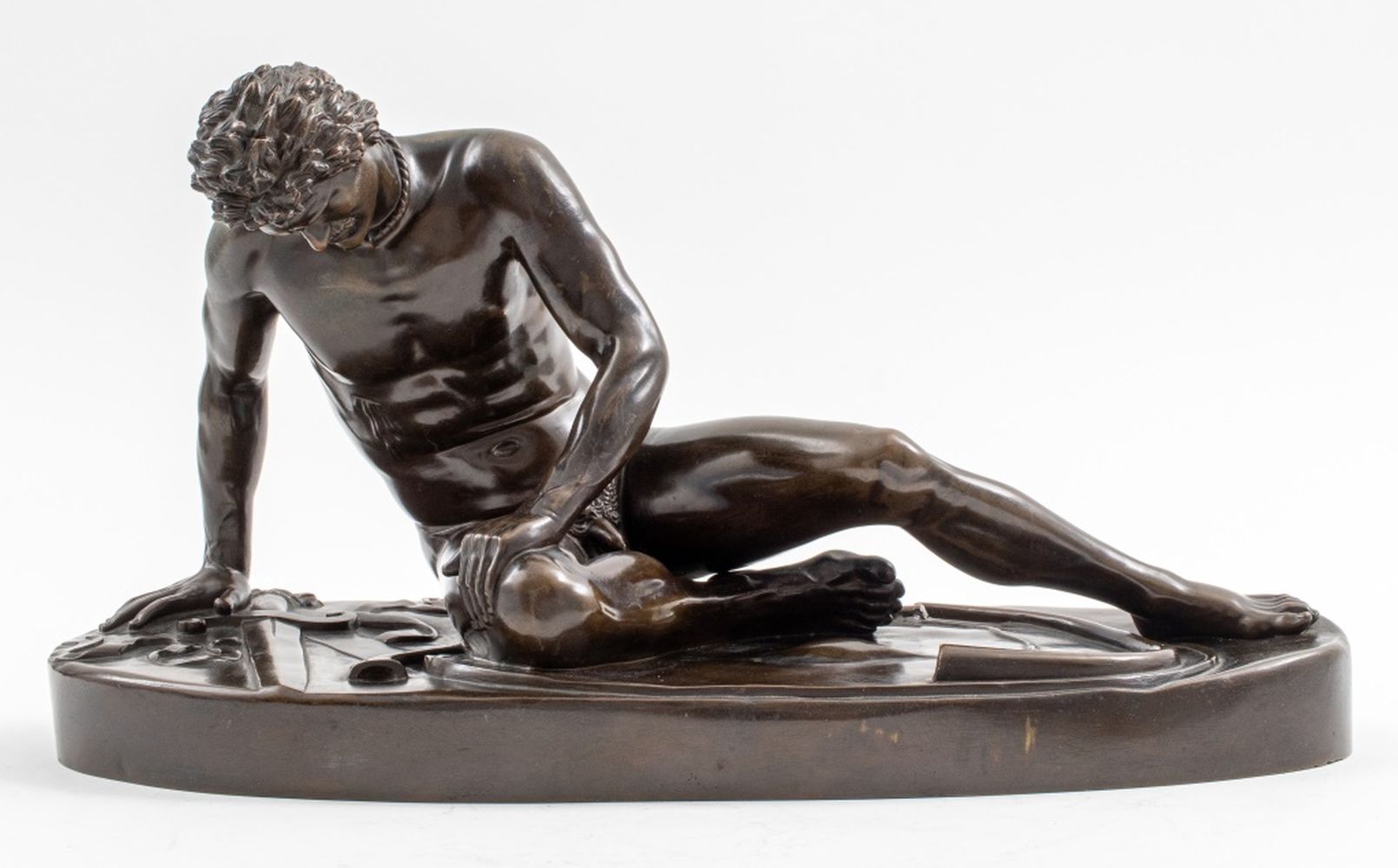 Appraisal: FRENCH GRAND TOUR BRONZE FIGURE THE DYING GAUL French Grand