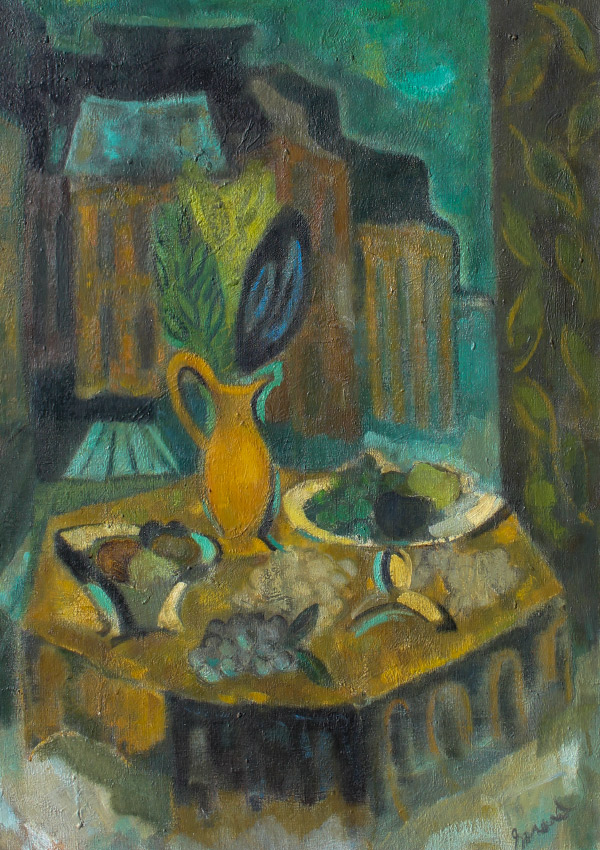 Appraisal: th CENTURY MODERNIST STILL LIFE PAINTING Modernist Still life Oil