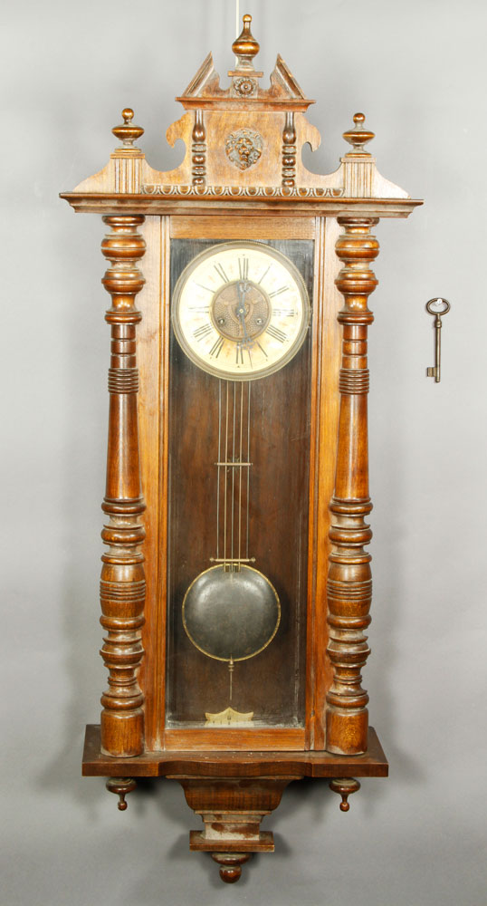 Appraisal: - th C Regulator Clock th century regulator clock h