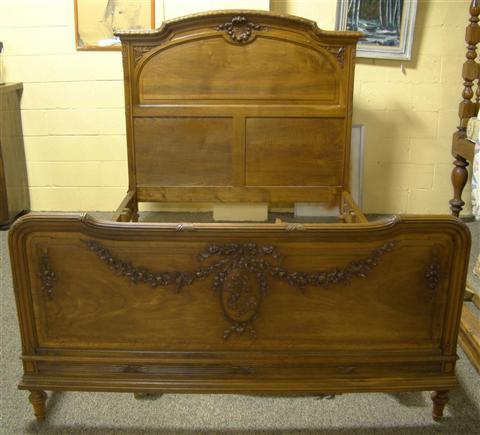 Appraisal: MODERN FRENCH PROVINCIAL STYLE FULL SIZE BED th century the