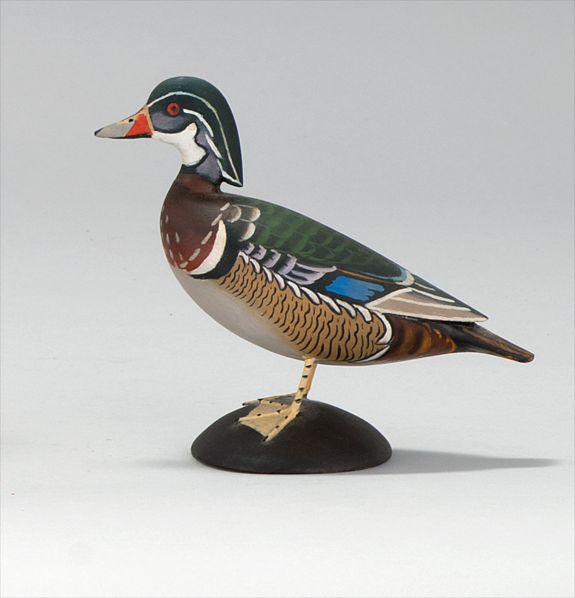 Appraisal: MINIATURE WOOD DUCK DRAKE By James Lapham of Dennisport Massachusetts