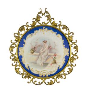 Appraisal: A FRENCH PORCELAIN PLAQUE Late th early th century The