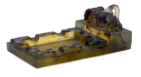 Appraisal: G Argy-Rousseau Pate de Cristal Ashtray Estimate -