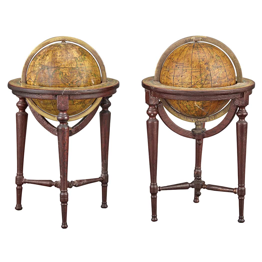 Appraisal: Newton's Two-Inch Minature Terrestrial Globe on Stand and a Malby's