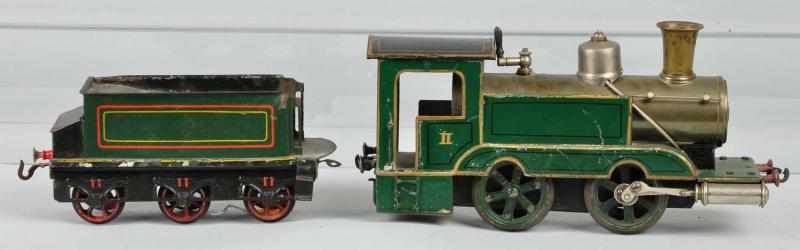 Appraisal: Marklin Gauge Live Steam Locomotive Tender Description German Handpainted Six