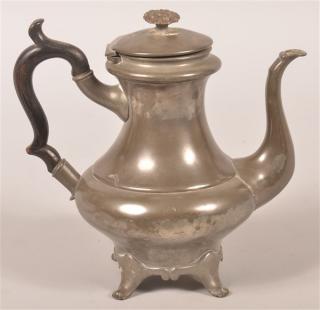 Appraisal: Broadhead Atkins Pewter Teapot - h