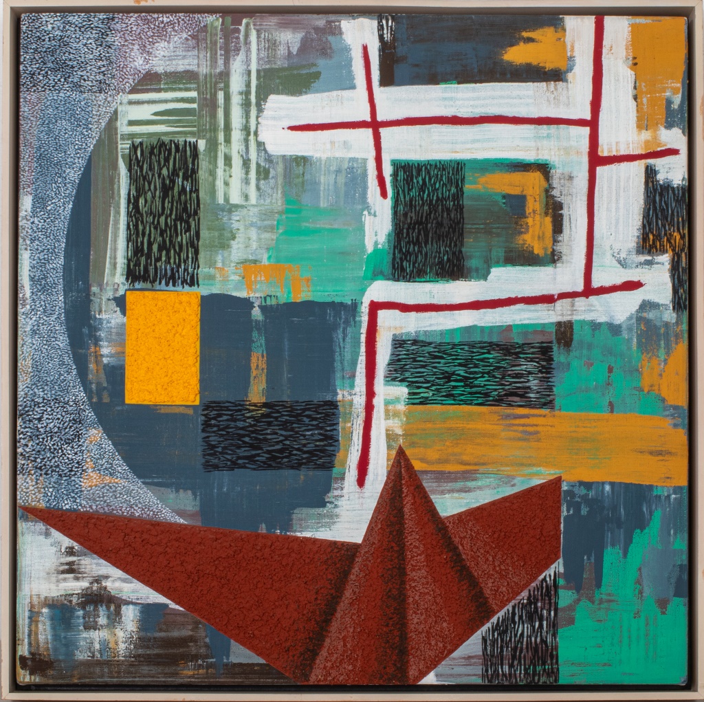 Appraisal: ROY DOWELL MIXED MEDIA Roy Dowell American b Untitled Modern