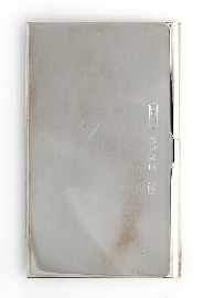 Appraisal: A sterling silver business card case by Tiffany Co approximately