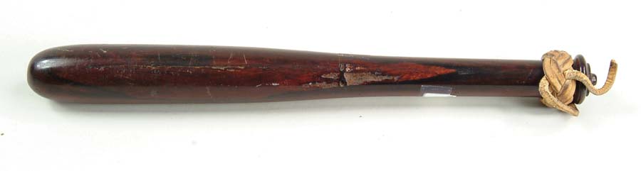 Appraisal: ROSEWOOD CIVIL WAR U S NAVY BILLY CLUB This handsome