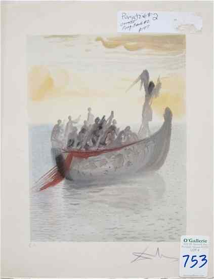 Appraisal: ATTRIBUTED TO SALVADOR DALI COLOR LITHOGRAPH Spain - titled from