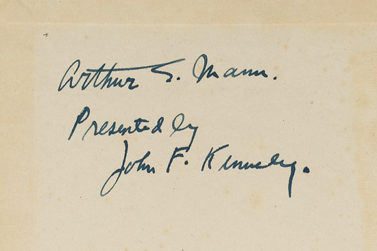 Appraisal: KENNEDY JOHN F As We Remember Joe Signed and Inscribed