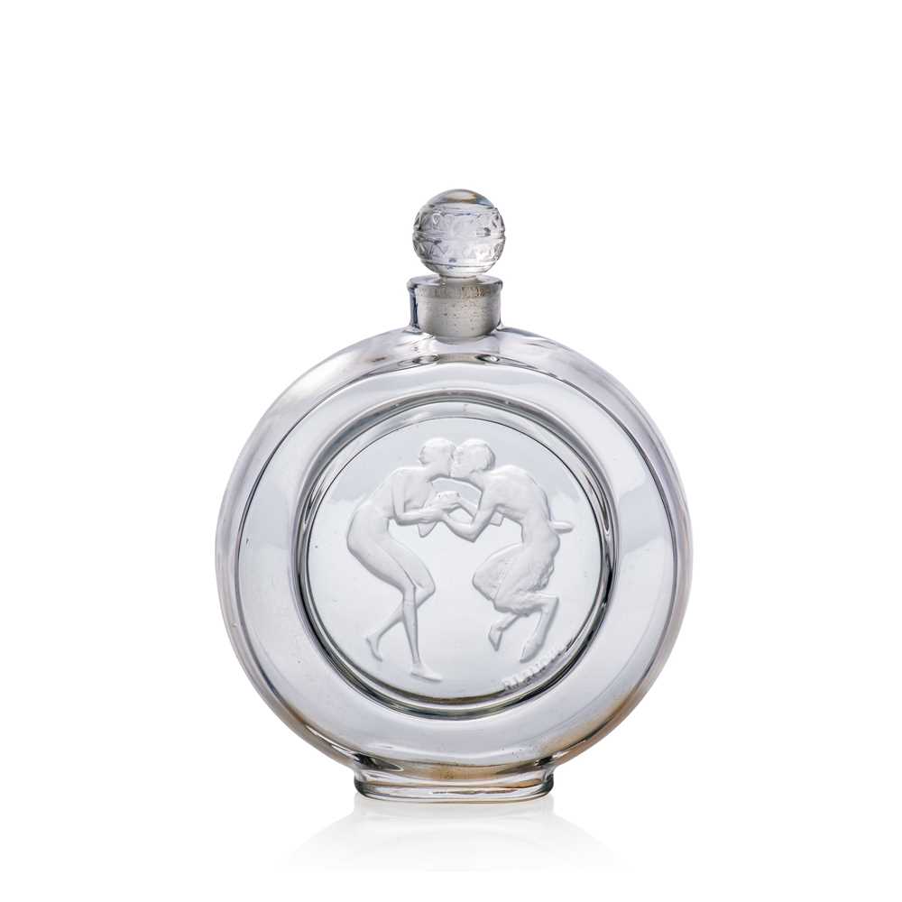 Appraisal: LALIQUE LE BAISER DU FAUNE SCENT BOTTLE MOLINARD executed Post-Warclear