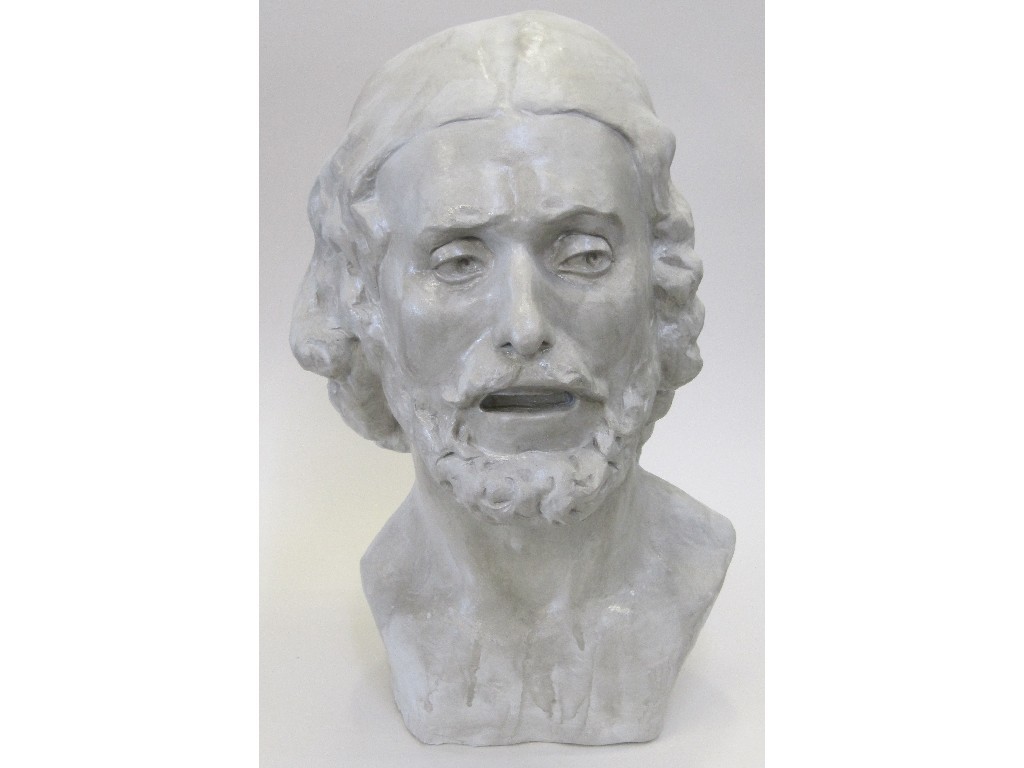 Appraisal: William Xu clay bust of John the Baptist