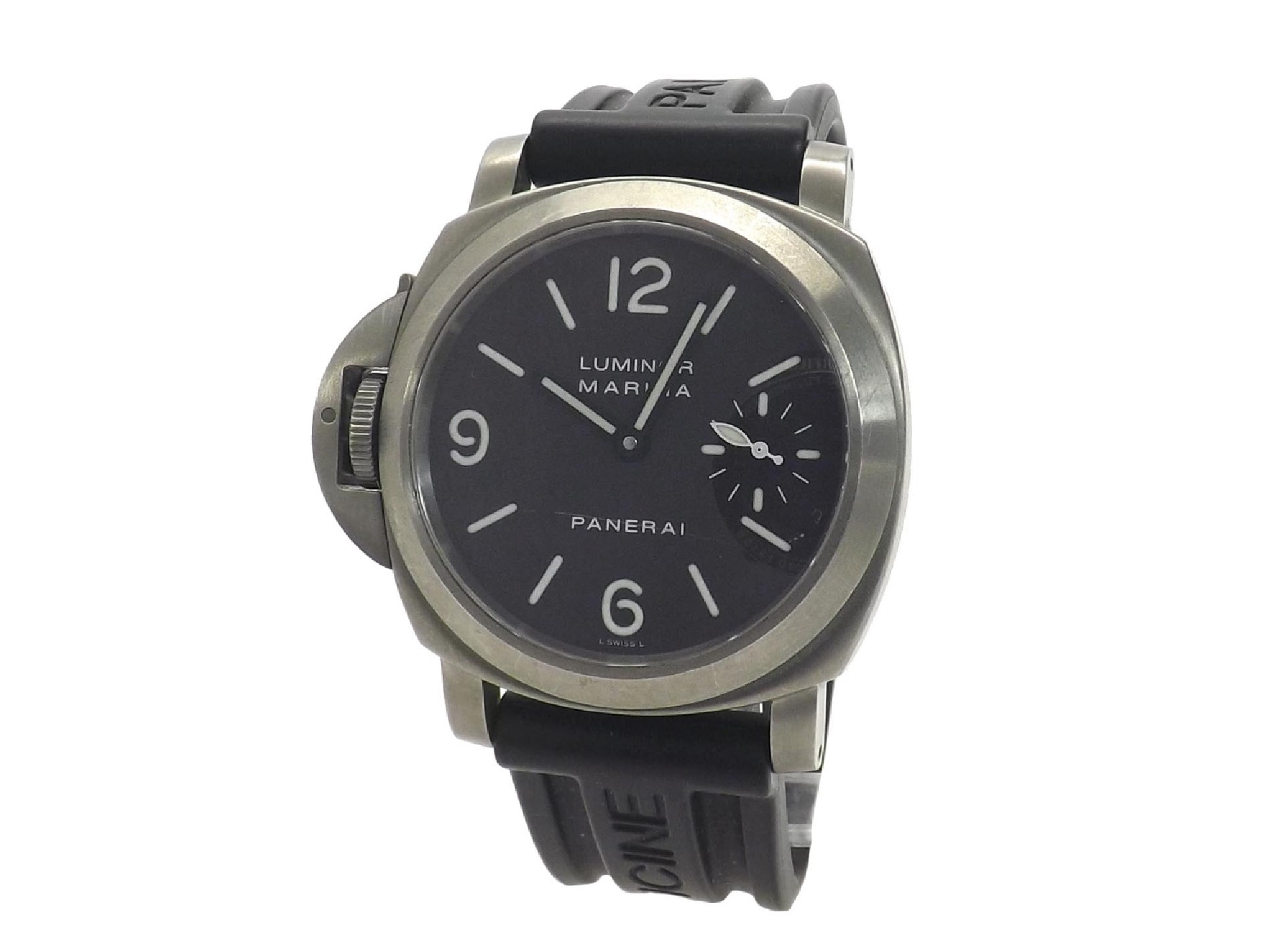 Appraisal: Panerai Luminor Marina titanium gentleman's wristwatch ref OP LEFT BB