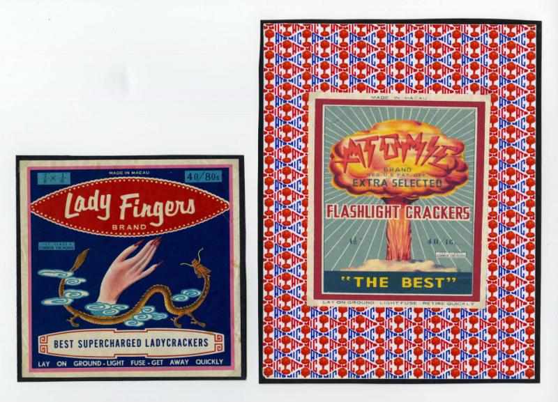 Appraisal: Lot of Firecracker Labels Includes Lady Fingers Atomic Devil Brand