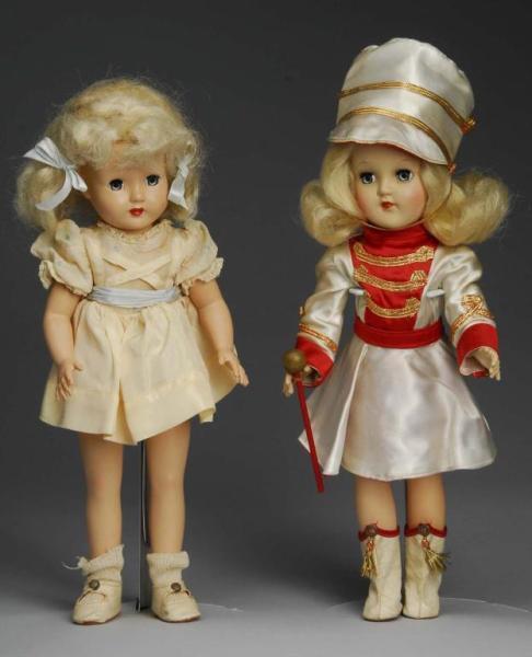 Appraisal: Lot of Hard Plastic Dolls Description American s Toni doll