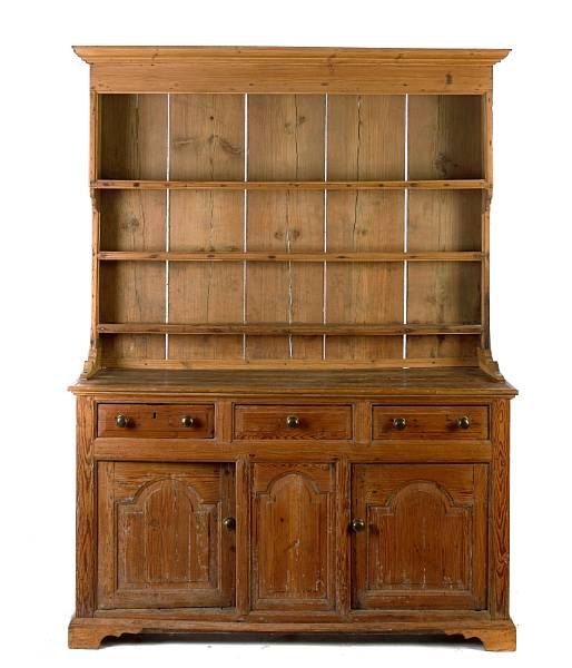 Appraisal: A George III pine dresser height in width in depth