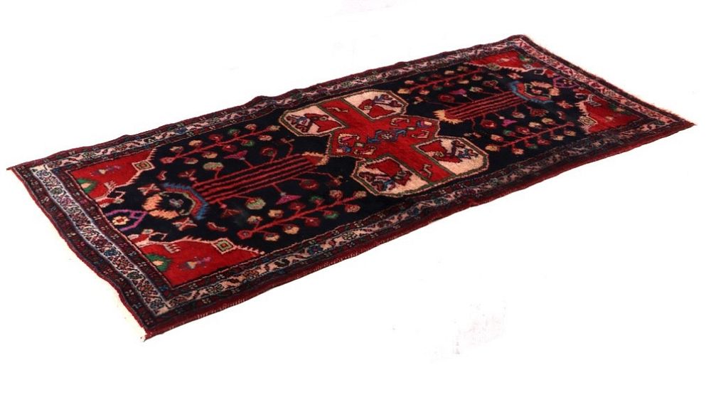 Appraisal: 's Bijar Persian Hand Knotted Wool Runner Rug Included in