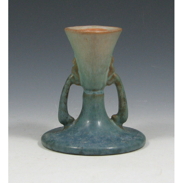 Appraisal: Roseville Earlam - Candleholder - Mint Roseville Earlam - candleholder