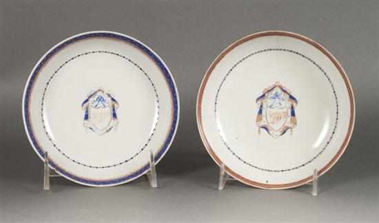 Appraisal: Pair of Chinese Export porcelain tea bowls with drape and