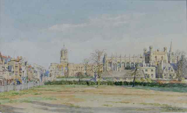 Appraisal: BERNARD CECIL GOTCH b View of Christchurch and Tom Tower