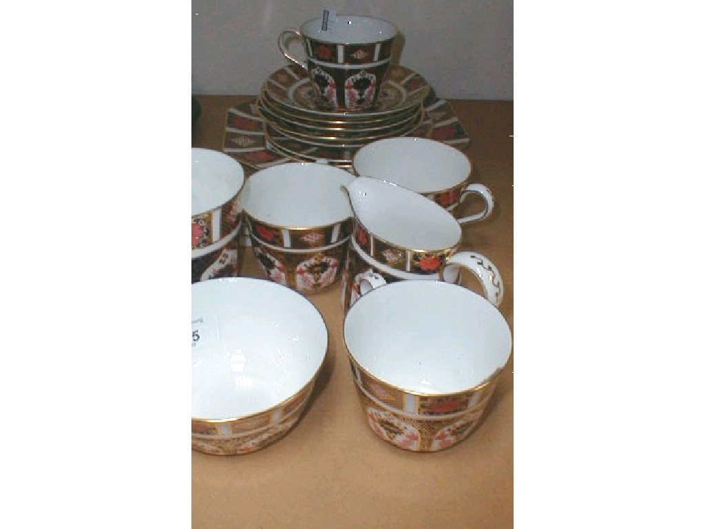 Appraisal: A Royal Crown Derby old Imari part tea service modern