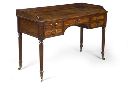 Appraisal: A George IV mahogany dressing table in the manner of