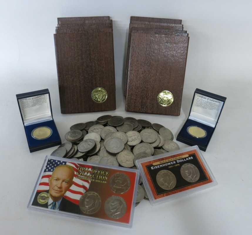 Appraisal: U S EISENHOWER DOLLAR COIN COLLECTION loose circulated coins various