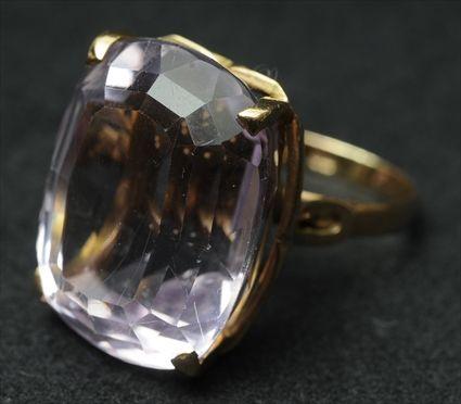 Appraisal: Faceted Stone Cocktail Ring Stone x in