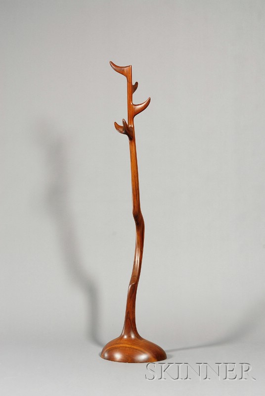 Appraisal: Wendell Castle - Hat Stand Walnut Signed WC ht in