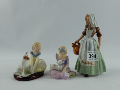 Appraisal: Royal Doulton Lady figures The Milkmaid HN Mary Had a