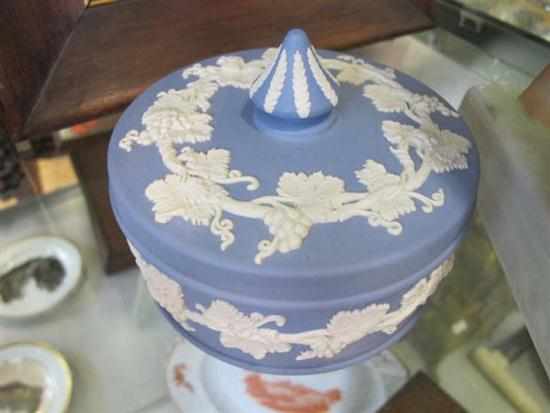 Appraisal: WEDGWOOD BLUE AND WHITE JASPER LIDDED BOX