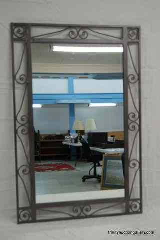 Appraisal: Iron Art Framed Wall MirrorThis is for a very nice