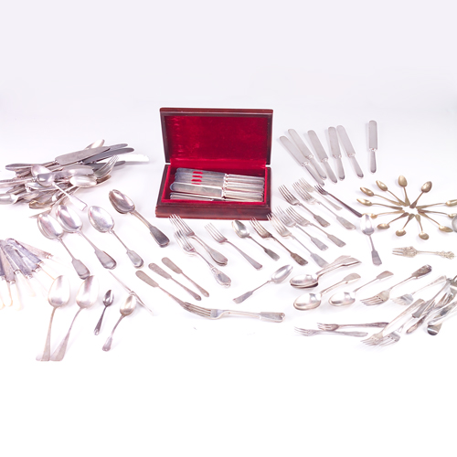 Appraisal: Silver box lot mostly sterling flatware