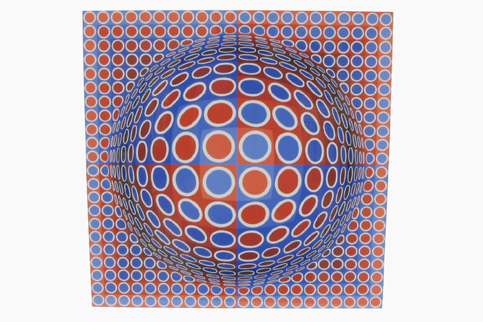 Appraisal: VICTOR VASARELY COLOR SERIGRAPH Hungarian French - titled Heet geometrics